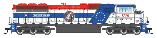 Walthers Mainline 910-21035 - EMD SD70M (DCC and Sound) Lake State Railway (LSRC) 1776 250 Years of FREEDOM! - HO Scale