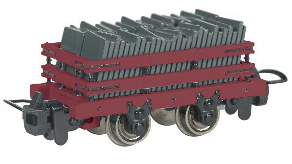 BACHMANN 77317 - NARROW GAUGE SLATE WAGON WITH LOAD - OXIDE