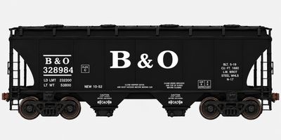 Golden Gate Depot 39' 3281 Trinity 2-Bay Hopper - B&O