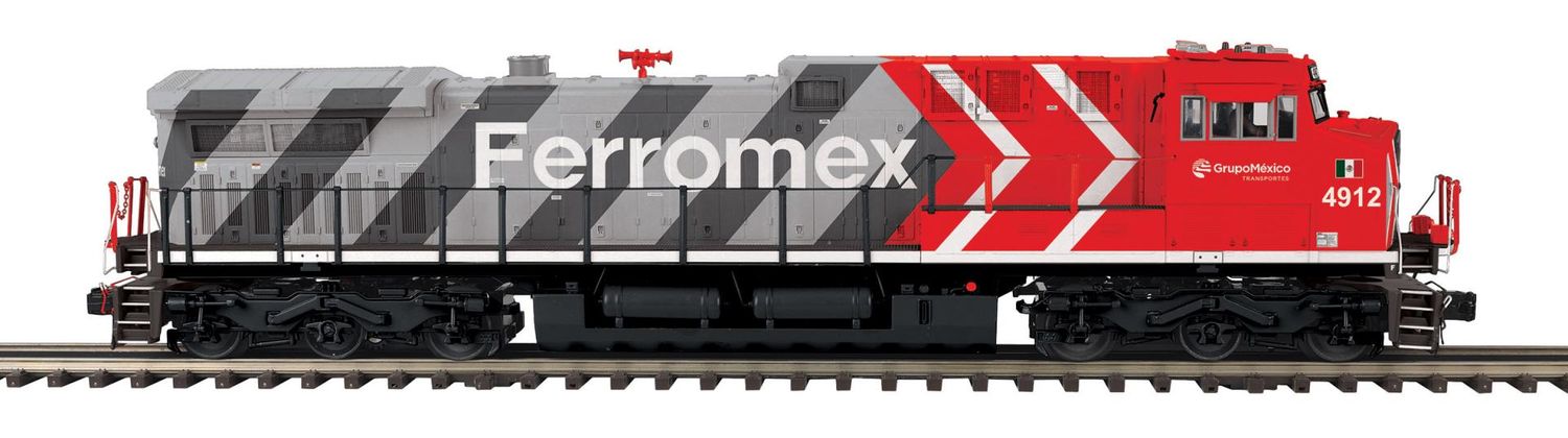 MTH Premier 20-22135-1 Ferromex #4912  AC44C6M Diesel Engine w/Proto-Sound 3.0 (Hi-Rail Wheels)
