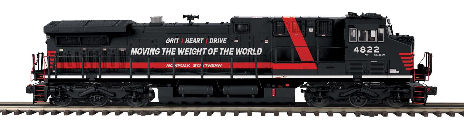 MTH Premier 20-22130-1 - Norfolk Southern #4822 - AC44C6M Diesel Engine w/Proto-Sound 3.0 (Hi-Rail Wheels)