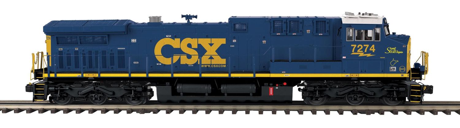 MTH Premier 20-22140-1 CSX #7274 AC44C6M Diesel Engine w/Proto-Sound 3.0 (Hi-Rail Wheels)