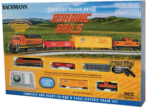 BACHMANN 24132 BNSF ROARING RAILS WITH DIGITAL SOUND