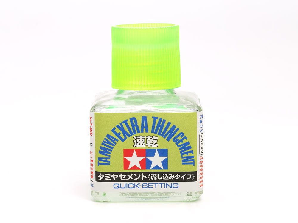 Tamiya 87182 Quick Set Extra Thin Cement, 40ml Bottle