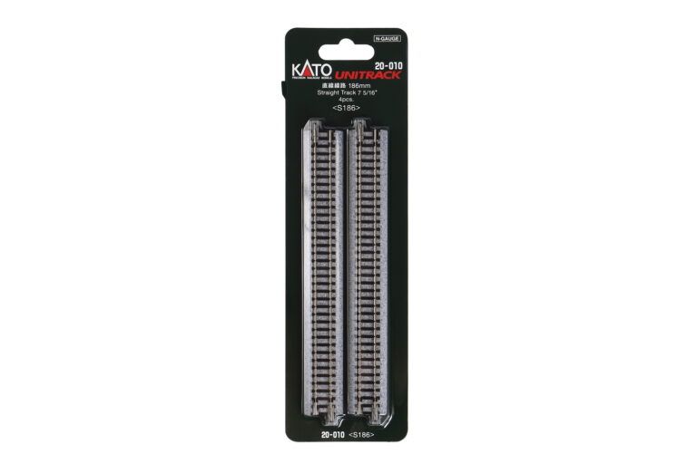 KATO 20-010 186mm StraightTrack (4 ea) (7 5/16)