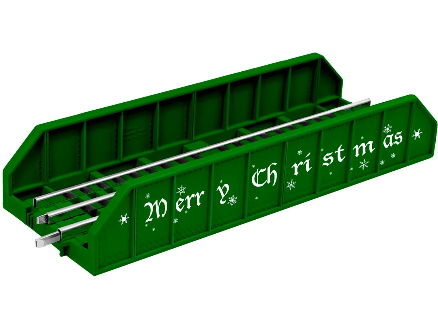 LIONEL 6-81249 O Green &amp; White Merry Christmas Girder Bridge Kit