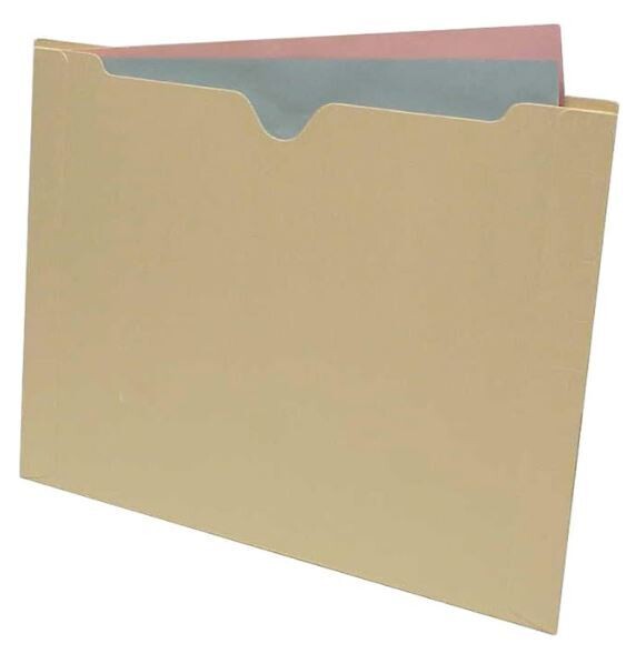 SCS-9104-P - 100 per box
Manila End Tab Pocket Folder