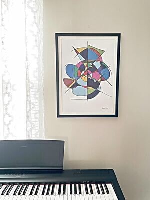 Art (Print)11x14 of Original Painting  &quot;Kaleidoscope&quot;