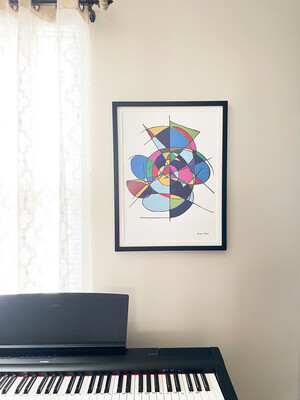 Art (Print )18x24 of Original Painting &quot;Kaleidoscope&quot;