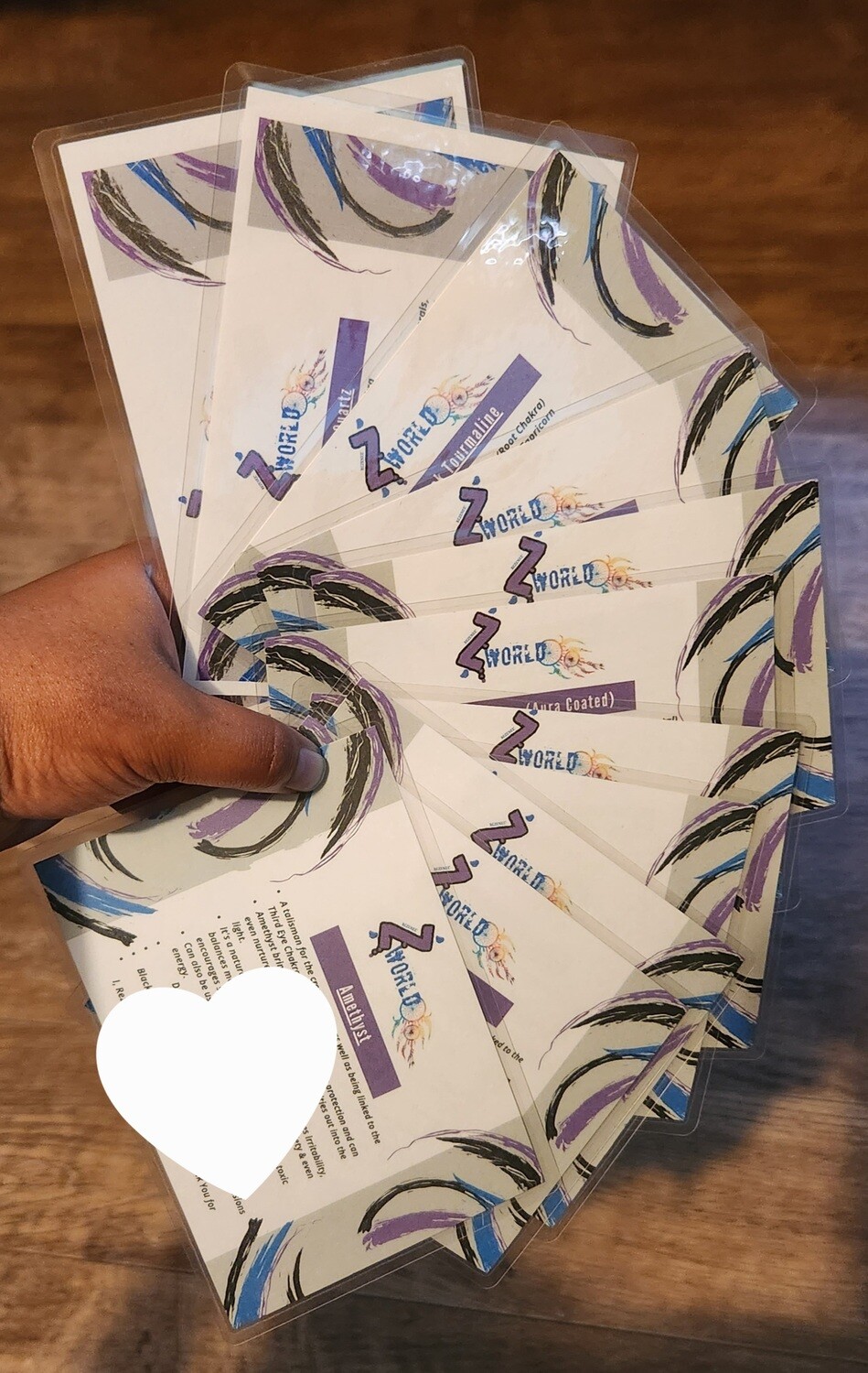 Handcrafted Crystal Metaphysical Properties Cards