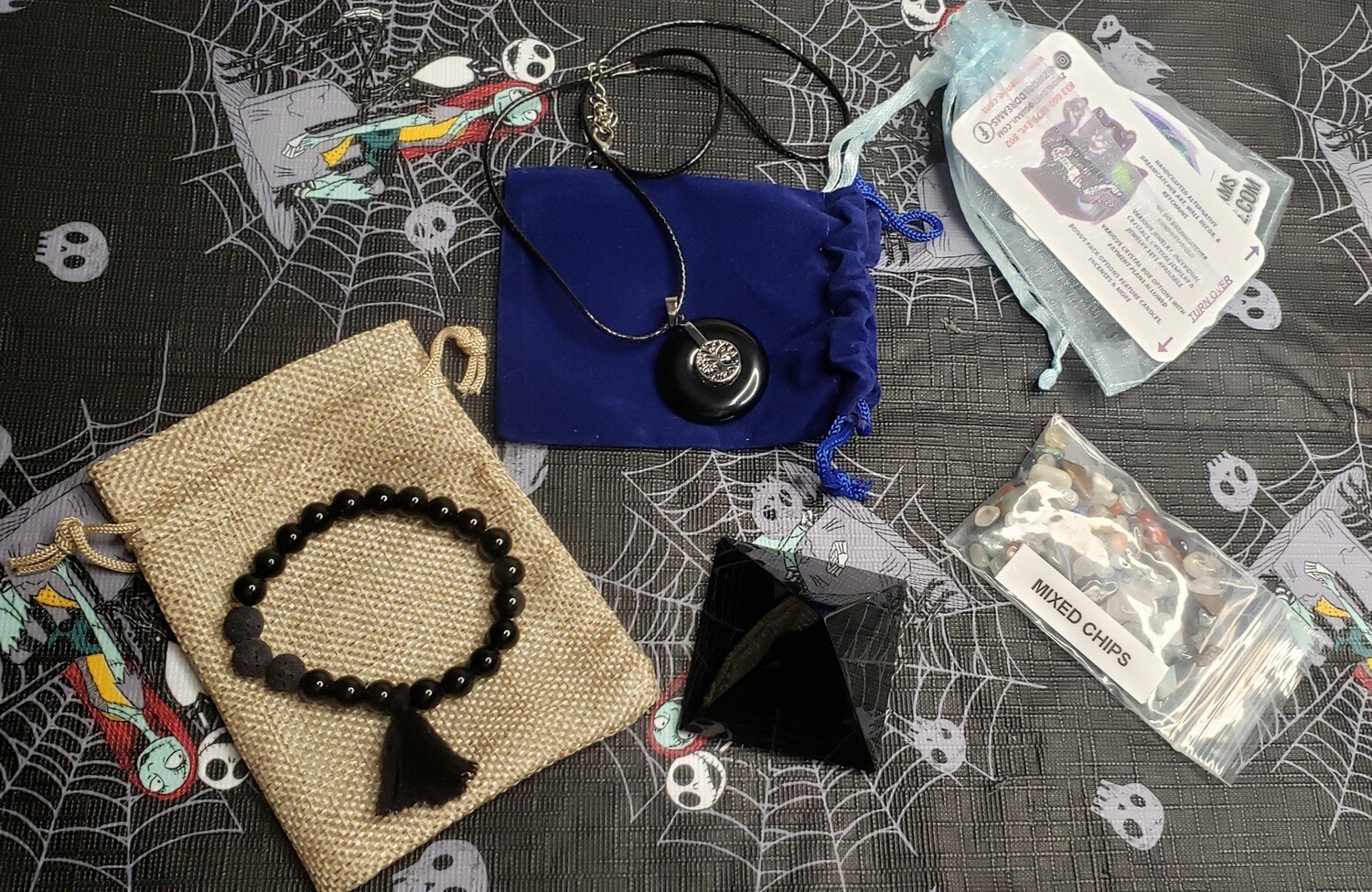 Black Obsidian Pyramid Bundle (7pc)