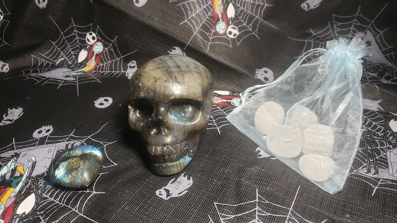 Labradorite Table Skull Bundle (10pc)