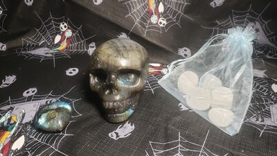 Labradorite Table Skull Bundle (10pc)