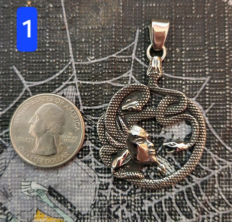 Medusa Pendant + Chain