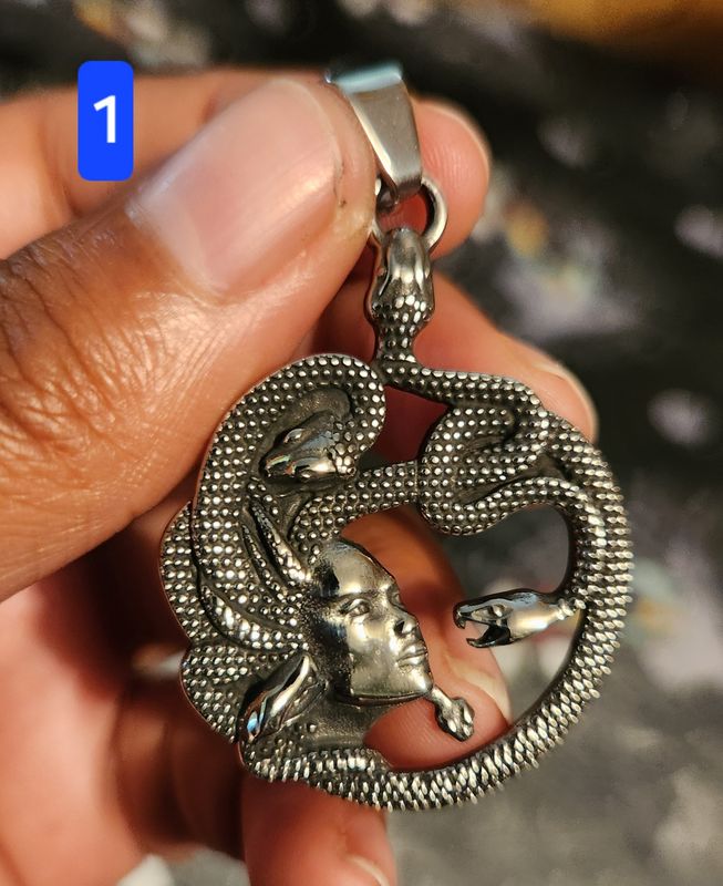 Medusa Pendant + Chain