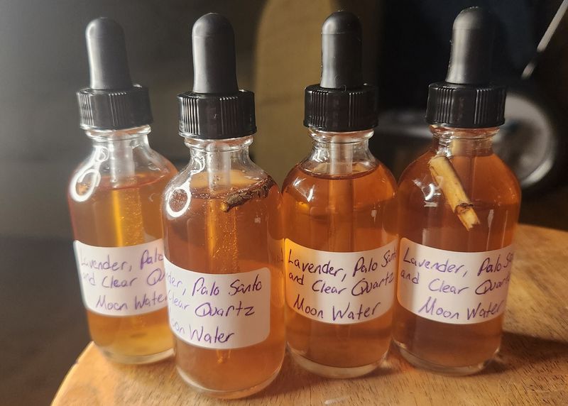 Herbal &amp; Crystal Infused Moonwaters