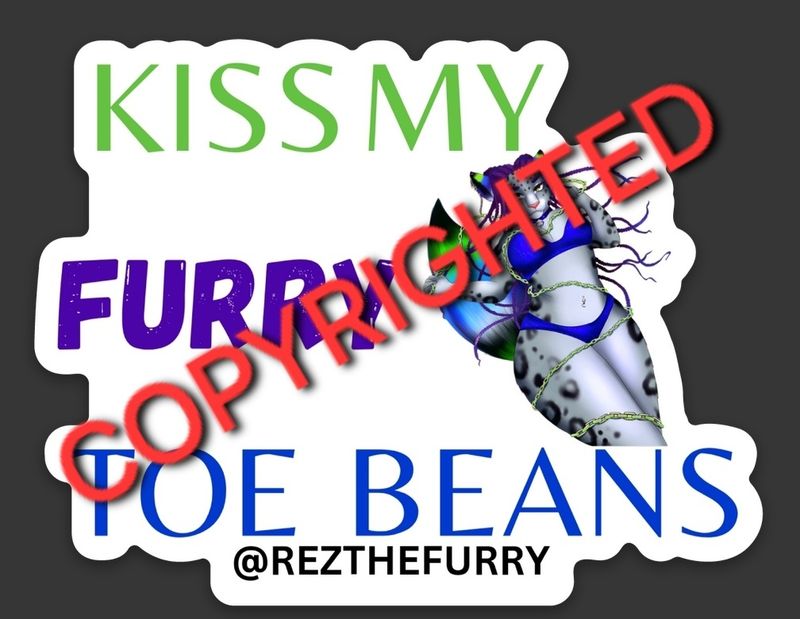 "Kiss My" Fursona Sticker
