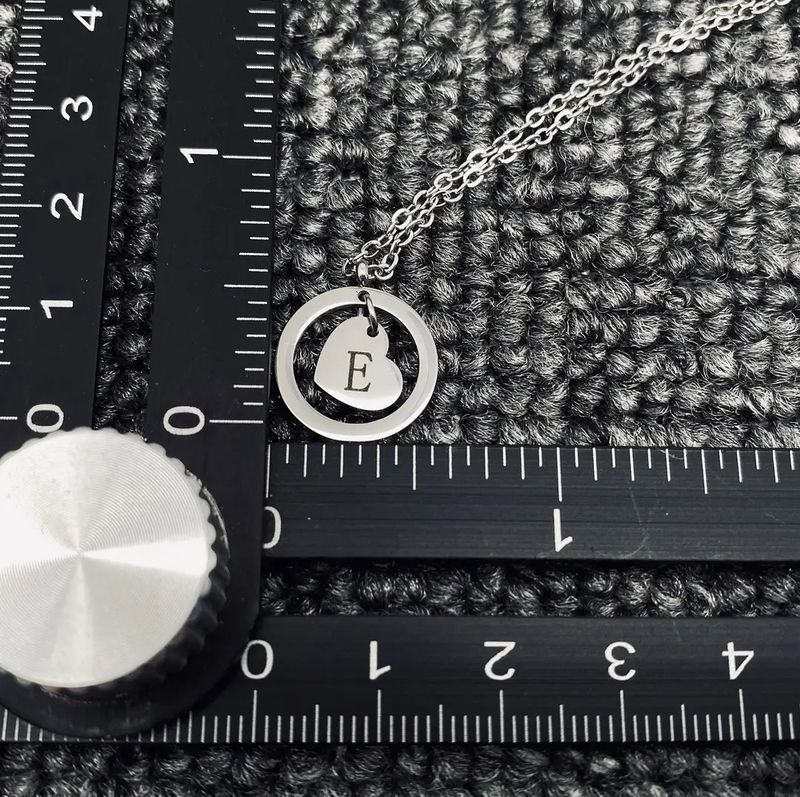 Initial Heart Pendant​ + Chain