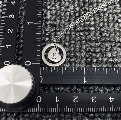 Initial Heart Pendant​ + Chain