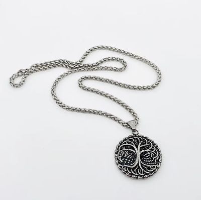 Rustic Tree of Life Pendant + Chain