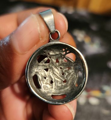 Pentagram &amp; Moon Pendant​ + Chain