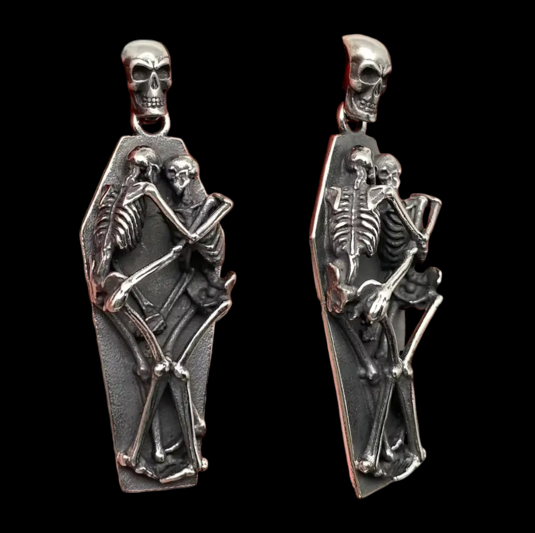 Couples Embrace Pendant + Chain