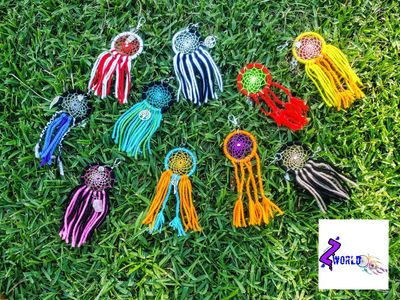 Handcrafted 3" Dreamcatcher Keychain