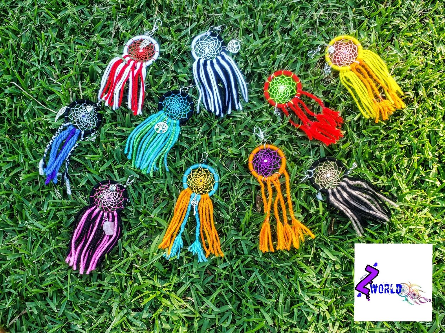 Handcrafted 3" Dreamcatcher Keychain