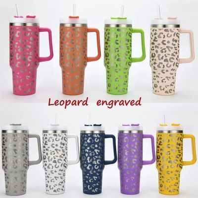 40 OZ Leopard Print Tumbler