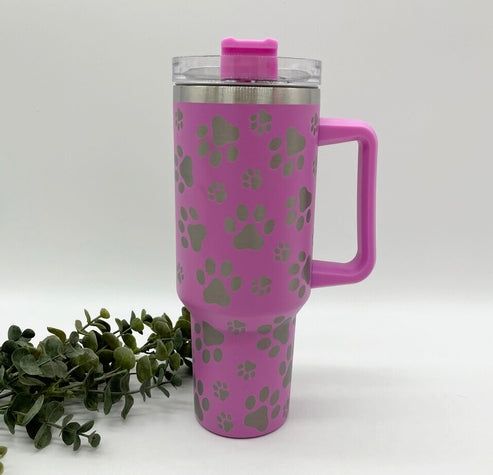 40 OZ Paw Print Tumbler