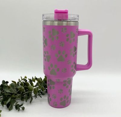 40 OZ Paw Print Tumbler