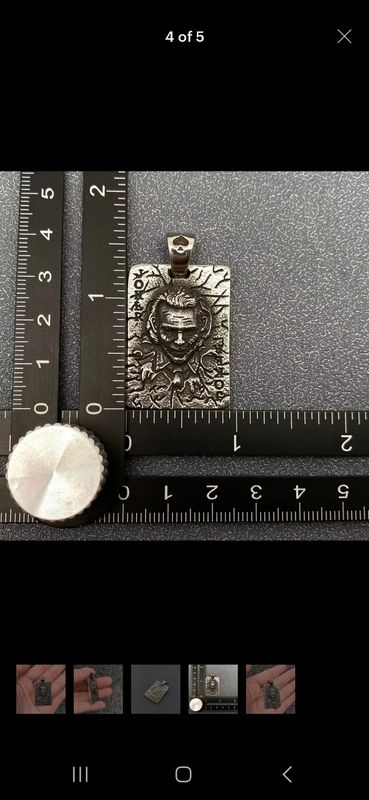 Distressed J Card + Chain