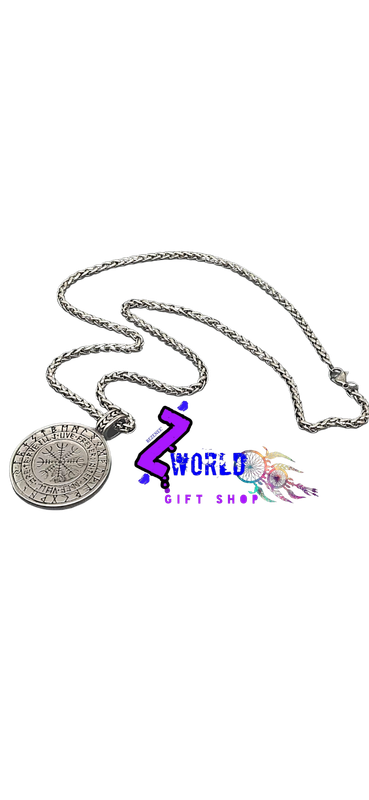 Viking Silver/Gold Tree Pendant + Chain