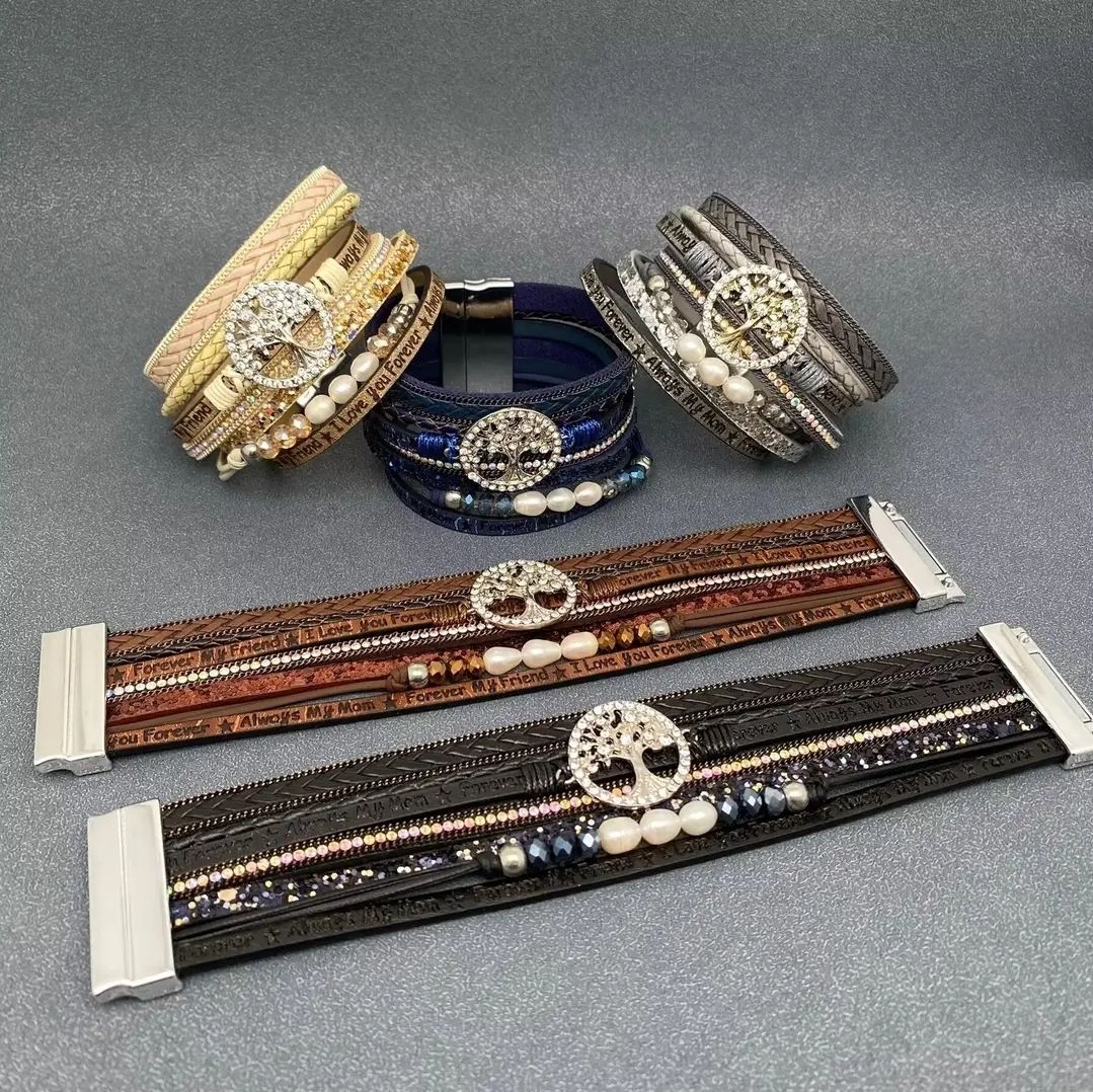 Love Mom Layered Bracelet