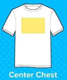 Custom Center Chest T-Shirt
