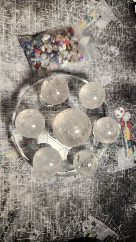 Clear Quartz Crystal Grid Set (10pc)