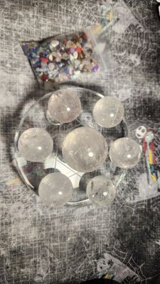 Clear Quartz Crystal Grid Set (10pc)