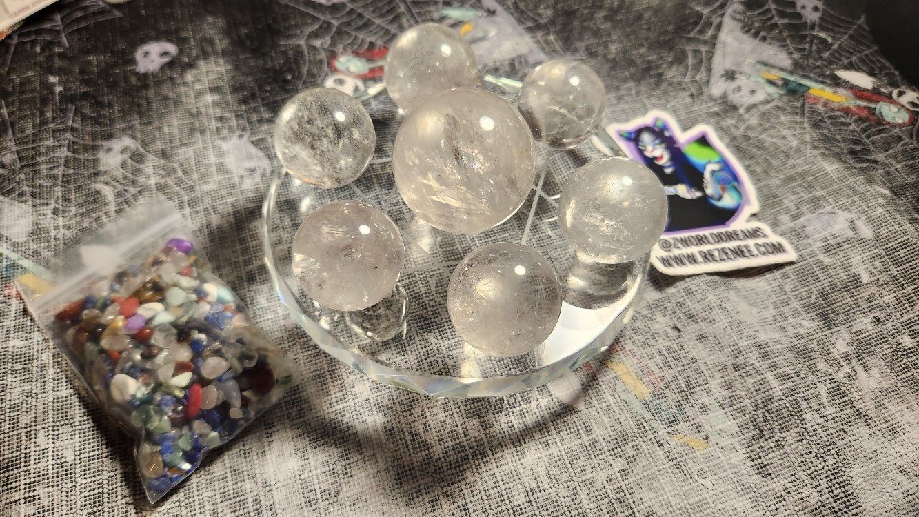 Clear Quartz Crystal Grid Set (10pc)