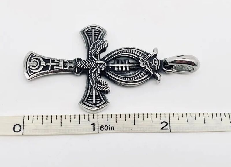 Egyptian Cross Pendant + Chain