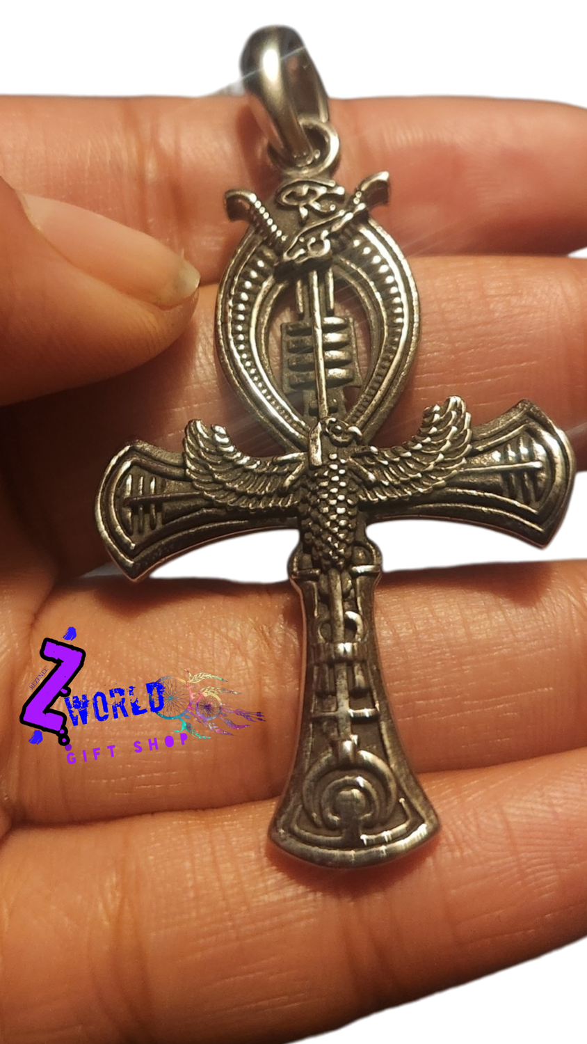 Egyptian Cross Pendant + Chain