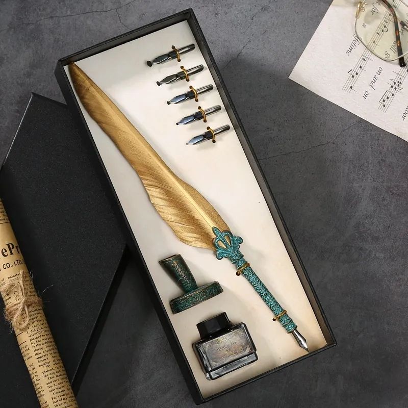 Feather Pen Set