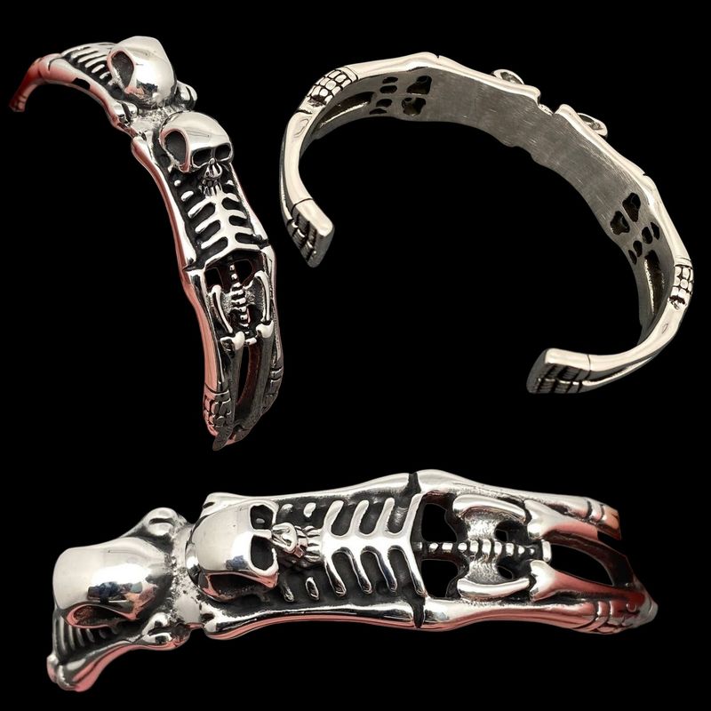 Double Skeleton Cuff