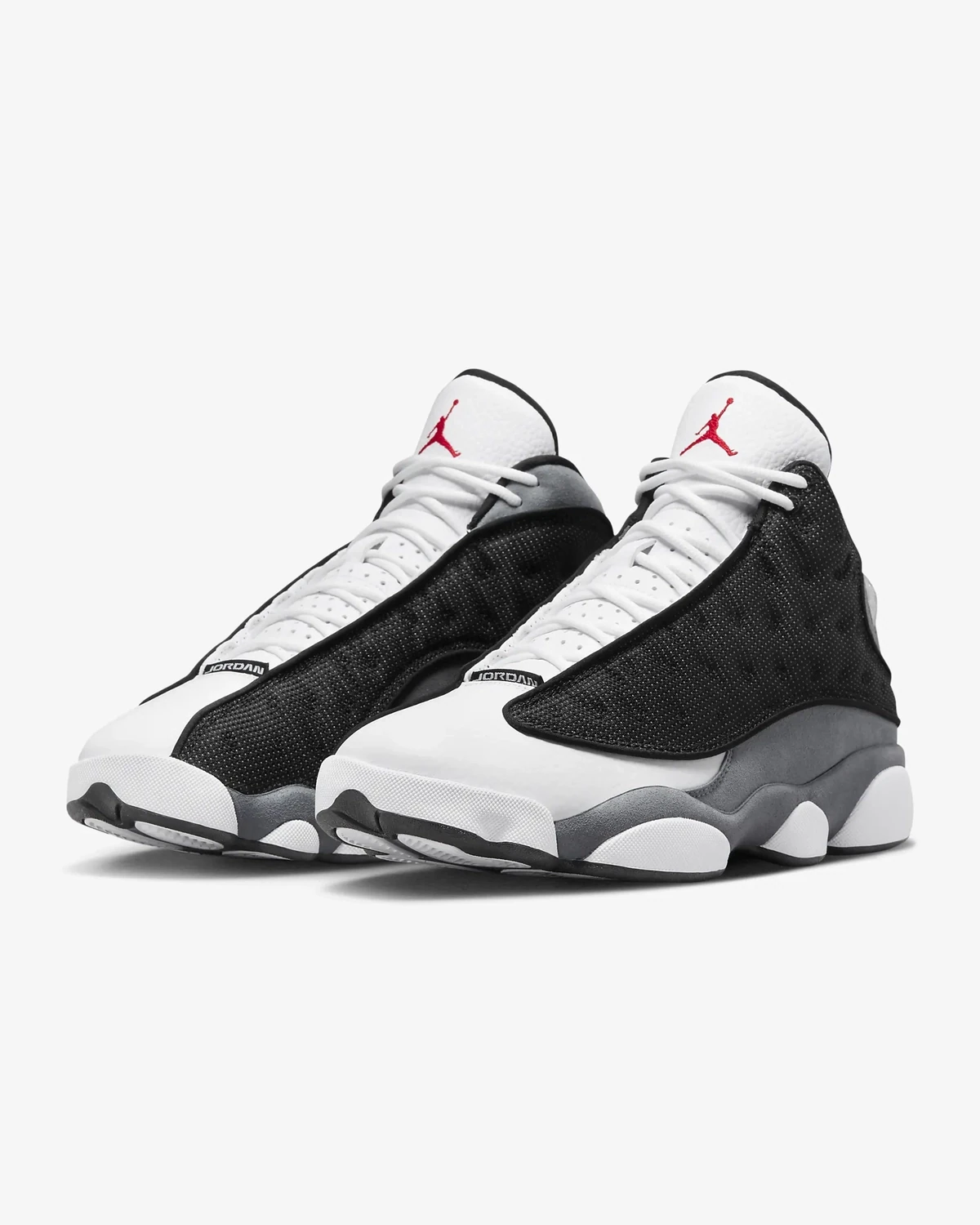 Jordan 13 Retro Black/Flint Grey/White/University Red