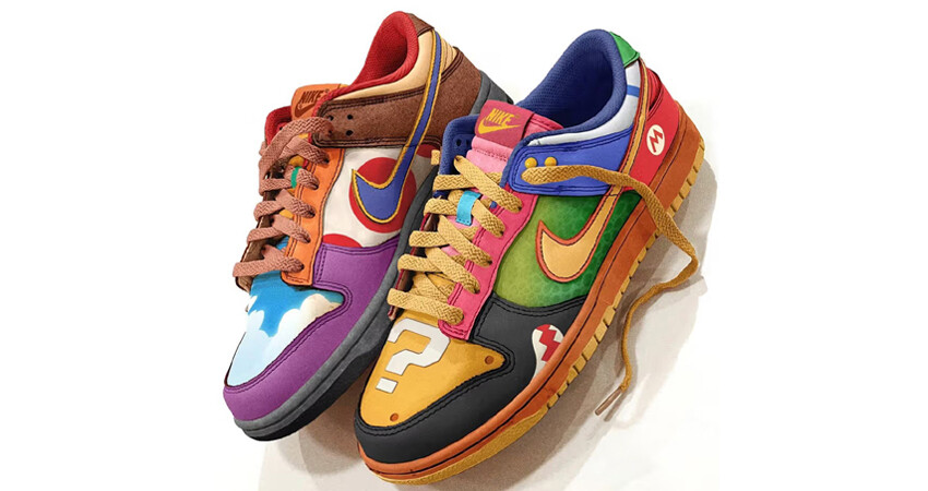 Nike Dunk Low What The Super Mario