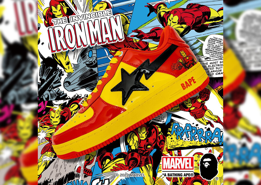 BAPE Marvel x Bapesta 'Iron Man