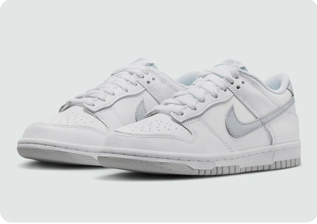 Nike Dunk Low Retro Pure Platinum Grey White Shoes 
