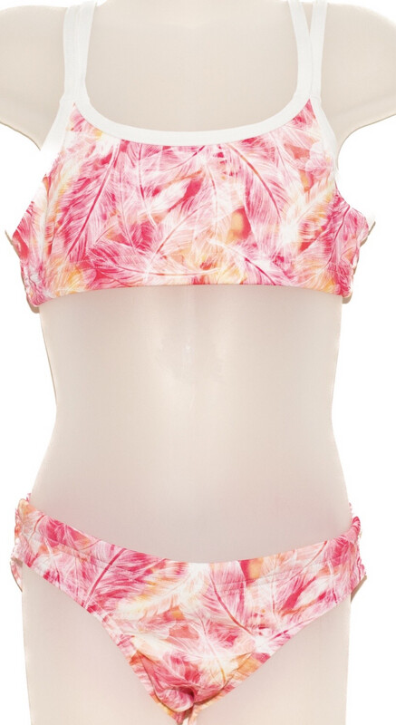 Funkita Girls- Criss Cross Bikini Two Piece- Feather Fire