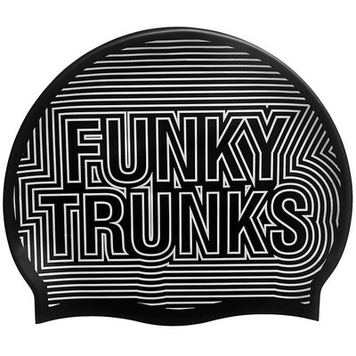 Funky Trunks Swim Cap Silver Lines