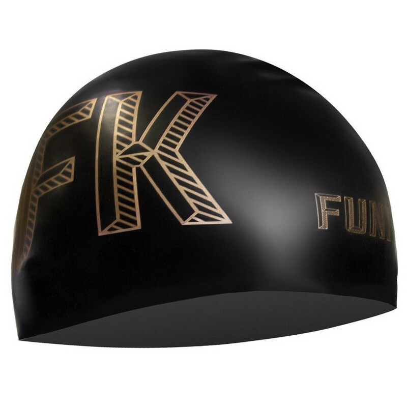 Funky Trunks Swimming Cap- Stencilled Black Funky Trunks Swimming Cap- Stencilled Black