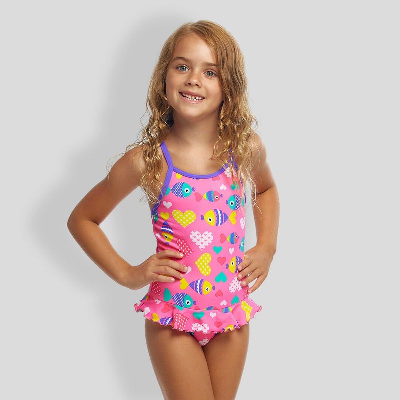 Funkita Girls- One Piece Belted Frill- Lolly Fish